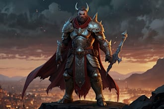 realistic or fantasy character art