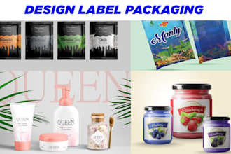 design label sticker, custom, cosmetic, food drink