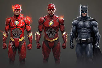do superhero cartoon comic page