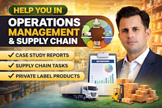 help you in operations management, supply chain and logistics tasks case study