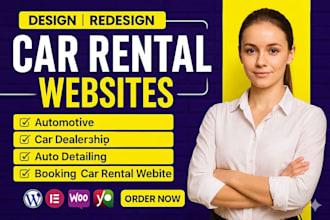 build a professional chauffeur, car rental, and car booking wordpress website