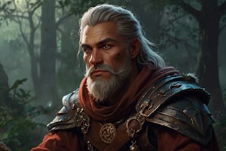 paint realistic or fantasy character art