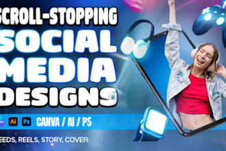 design attractive social media posts