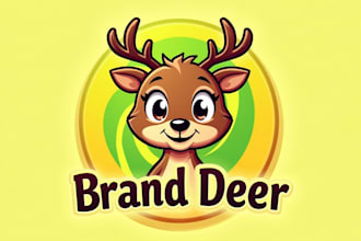 make eye catching deer mascot logo for your business