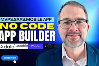 develop bubble io web app saas mvp ai app, fix bubble website no code developer