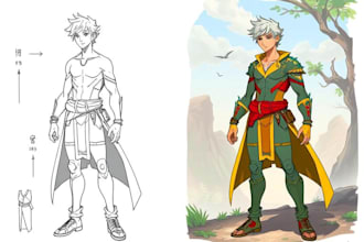 draw fantasy illustrations, concept art
