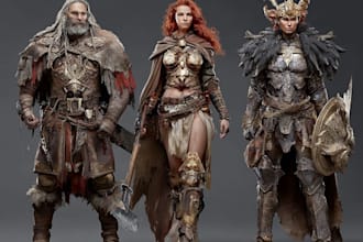 make fantasy, dnd characters or fantasy character