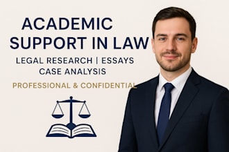 do professional academic support and legal research in law
