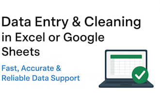 do data entry and data cleaning