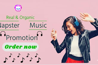promote napster music to real listeners, boost social media for audience growth