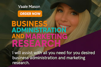 help on business administration and marketing research
