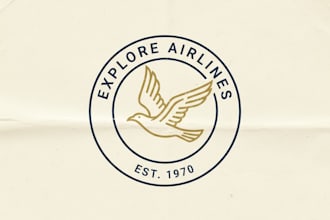 design minimalist retro timeless vintage logo