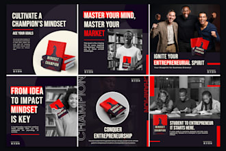 design stunning book promo social media posts and banners