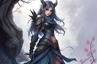 illustrate fantasy art creatures and characters