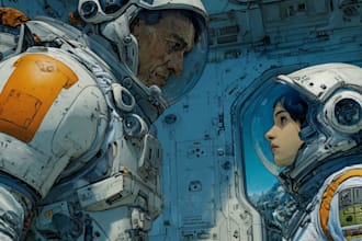 make sci fi illustration and sci fi concept art