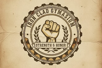 design fist vintage logo