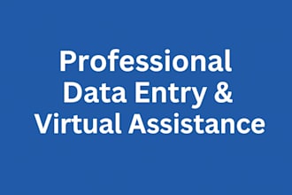 be your fast data entry operator