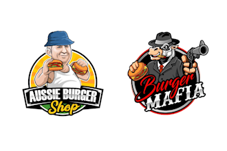 design unique burger logo for your business