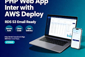 php web application with backend and  deployment