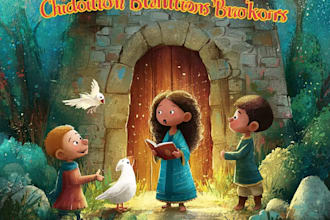 design engaging storybook for children book illustration