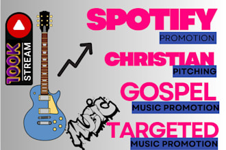 promote your christian or gospel music to 1m real fans and playlists