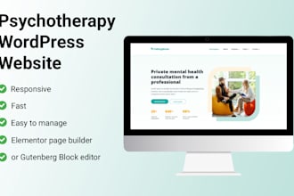 build a wordpress website for a psychotherapy practice