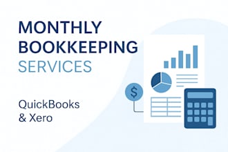 do monthly bookkeeping in quickbooks and xero for your business