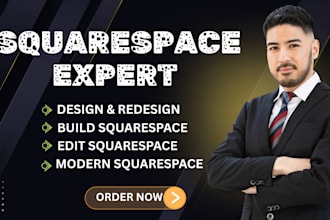 build squarespace website design, redesign, edit, rebuild squarespace website