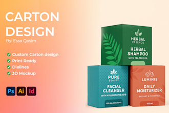 do a premium carton design