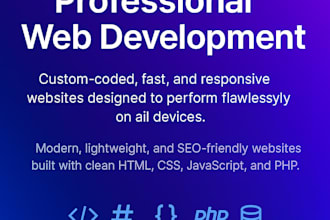 build a custom website based on your wishes