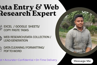 do data cleaning, formatting, listing, searching