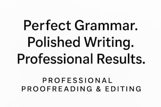 expertly proofread and edit your academic papers and documents
