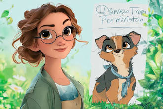 create amazing disney pet portrait
