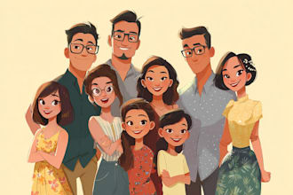 make professional disney family portrait