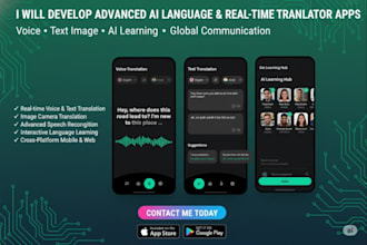 develop ai voice translator app, ai language translator app,real time translator