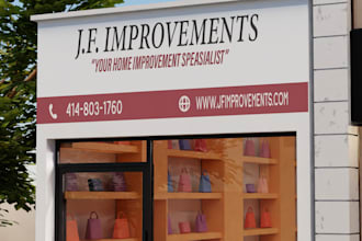 design shopfront wrap, window graphics, storefront, full wall wrap design