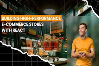 develop a modern and responsive ecommerce website using react and nodejs