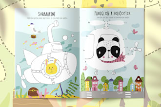 draw pages for a book for children