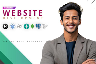 build a custom real estate website with listings, CRM and admin dashboard