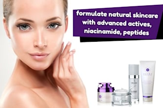 formulate natural skincare with advanced actives, niacinamide, peptides