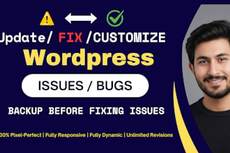 fix wordpress, woocommerce issues, errors, bugs, and CSS, expert wp support