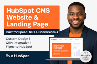develop and build hubspot cms, website and landing pages