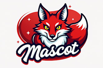 design outstanding fox mask mascot logo with express delivery