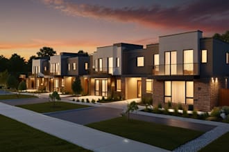 create 3d architectural rendering real estate marketing and property development