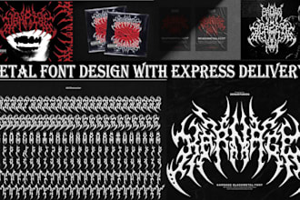 create custom death metal font , gothic black metal font