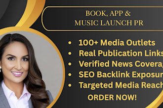 write a press release for your book app or music launch and distribute it