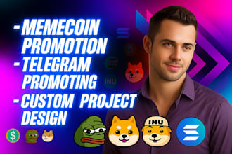 boost your crypto marketing promote your meme coin telegram crypto promotion