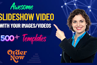create awesome memorial slideshow, photo slideshow video or product