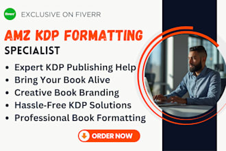 format your manuscript for paperback and ebook with professional layout