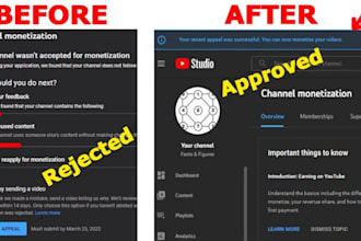 fix youtube monetization, reused content, and adsense issues professionally